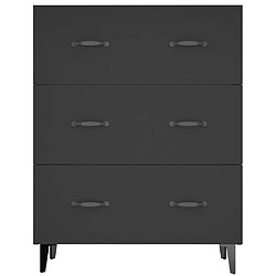 Acheter vidaXL Buffet noir 69,5x34x90 cm bois d'ingénierie