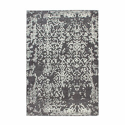 Paris Prix Tapis Jacquard Vintage River Gris & Anthracite 155 x 230 cm