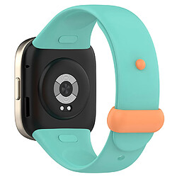 Bracelet pour Montre Connectée en Silicone-Vert menthe+boucle orange-pour Redmi Watch3 Mi Watch Lite3/4