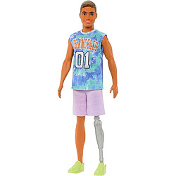 Mattel Barbie Fashionistas Poupée Ken n° 212 avec Jambe Prothétique Multicolore