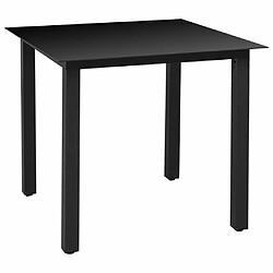 Avis Salle à manger de jardin 3 pcs,Table et chaise à dîner Noir -MN79097