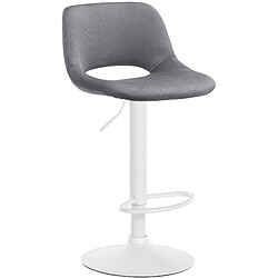 Non Tabouret de bar Camden velours blanc pas cher