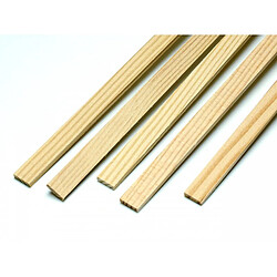 Baquettes en pin 5.0 x 10.0 x 1000 mm (10pcs) - Pichler