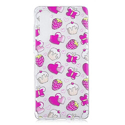 Wewoo Coque Fashion Étui de protection en TPU peint pour Huawei P30 motif de gâteau aux fraises