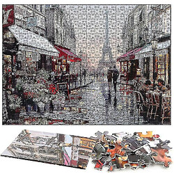 Acheter Universal 1000pcs Paris Flower Street Jigsaw Diy Puzzle Toys Assemblage Picture Decor