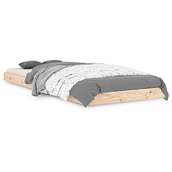 vidaXL Cadre de lit sans matelas 75x190 cm bois de pin massif