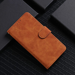 Etui en PU Toucher la peau avec support marron pour votre Realme 8 Pro/8