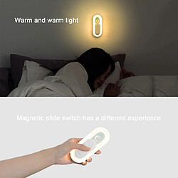 Universal 0.5W Armoire lumineuse à induction humaine intelligente Placard LED Capteur USB Rechargeable Lampe de chevet pour chambre à coucher pour la nuit (vert)