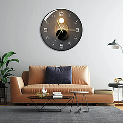 Horloge murale montre de mur de mur en plastique décoratif