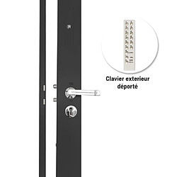 DOM METALUX Serrure Electrique banDOM 300 3 points bouton de sortie et clavier a code