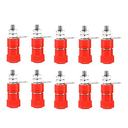 10pcs / pack 4mm Banane Prises Haut-Parleur Postes De Liaison Terminal Jack Connecteur