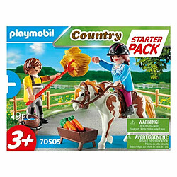 Playmobil® Starter pack cavalière et palefrenier Playmobil Country 70505