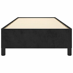 Maison Chic Lit adulte - Lit simple Cadre de lit,Structure du lit Contemporain Noir 80x200 cm Velours -MN11347 pas cher