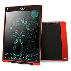 Wewoo Tablette graphique rouge Portable 12 pouces LCD Écriture Dessin Graffiti Électronique Pad Message Conseil Papier Brouillon avec Stylo, CE / FCC / RoHS Certifié