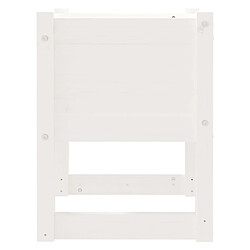 Acheter vidaXL Jardinière Blanc 40x40x52,5 cm Bois massif de pin