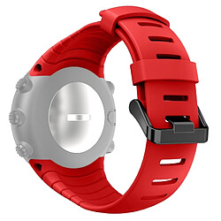 Acheter Wewoo Bracelet rouge pour les bandes de montre de silicone de la boucle en acier carrée de Sunnto Core Series