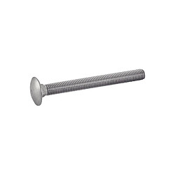 Vis à métaux Acton tête ronde collet carré inox A2 DIN 603