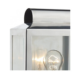 Luminaire Center Applique murale Notary acier inoxydable et verre 1 ampoule