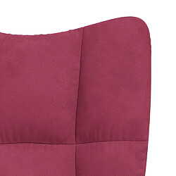 Acheter vidaXL Chaise de relaxation Rouge bordeaux Velours