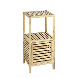 WENKO Etagère de salle de bain en bois Norway - L. 39,5 x H. 86 cm - Marron noix Wenko - Etagère de salle de bain en bois Norway - L. 39,5 x H. 86 cm - Marron noix - Scandinave