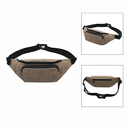 Avis Sacoche homme Sac à bandoulière pour homme mode et décontracté Sac de ceinture pour homme Sac de téléphone portable pour les sports d'extérieur (Marron)