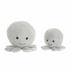 BigBuy Kids Jouet Peluche Gris Pieuvre 26 cm