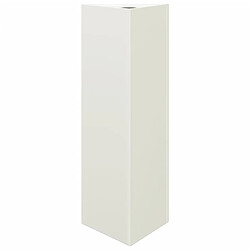 vidaXL Jardinière blanc triangulaire 30x26x75 cm acier