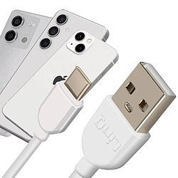 Avis LinQ Câble USB vers USB C Charge 3A Synchronisation données 1m Blanc