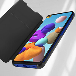 Samsung Étui pour Galaxy A21s Folio Flip Wallet avec Porte-cartes Noir pas cher