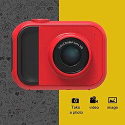 Acheter Wewoo Caméra Enfant Puzzle pour enfantsappareil photo numérique d'exercice avec mémoire intégréeobjectif grand angle de 120 degrés rouge