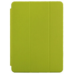 Wewoo Smart Cover vert pour iPad Air 2 fluo Étui en cuir naturel traité en trois parties avec fonction veille / réveil et support