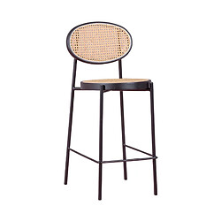 Nest Dream Tabouret vintage au design classique en rotin naturel (65cm) - Nord 