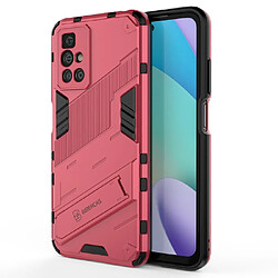 Coque en TPU antichoc, avec béquille rose pour votre Xiaomi Redmi 10 Prime/Redmi 10