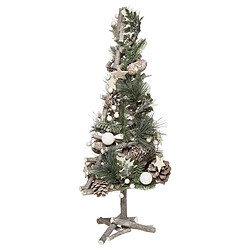 Sapin Bois Branche de Baies 55 cm Etoile/paillette blanche - FEERIC CHRISTMAS