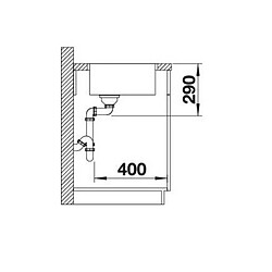 Evier à encastrer 70cm inox - 522969 - BLANCO