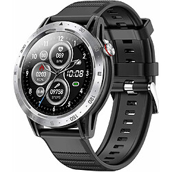 Chrono Montre Connectée Chronus compatible avec iPhone Andriod, Montre Connectée étanche pour hommes avec surveillance précise du sommeil, tracker de fitness Bluetooth avec fréquence cardiaque, pression artérielle et moniteur d'oxygène dans le sang(Argent)