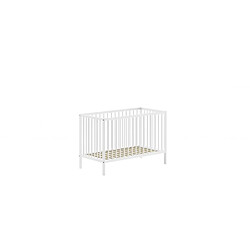 VIPACK Lit Bébé Dino 60x120 Cm Blanc