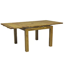 BOIS & CHIFFONS Table carrée 70x70 à rallonges