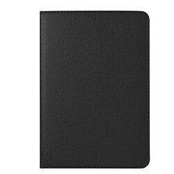 Wewoo Smart Cover noir pour iPad mini 4 Litchi Texture 360 degrés Rotation intelligente étui en cuir avec support