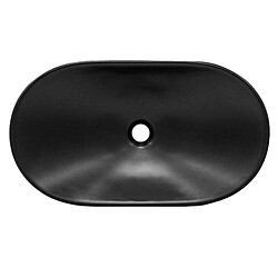 ML DESIGN MODERN LIVING Lavabo 630 x 360 x155 mm céramique noir