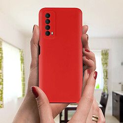 Acheter Avizar Coque Huawei P smart 2021 Protection Arrière Rigide et Avant Souple rouge