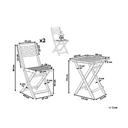 Avis Beliani Ensemble pour bistro FIJI Bois Blanc