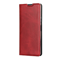 Etui en PU avec support et porte-carte rouge pour votre Sony Xperia 10 II