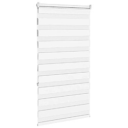 Avis vidaXL Store zèbre blanc 70x150 cm largeur du tissu 65,9 cm polyester