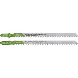 Lame de scie sauteuse bois accroche en T SCID Ep1,45mm L132mm x2