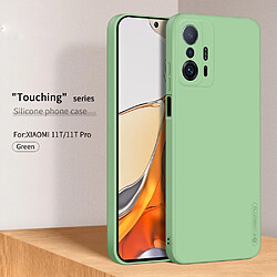 Coque en silicone PINWUYO ultra mince, antichoc, anti-rayures vert pour votre Xiaomi 11T/11T Pro