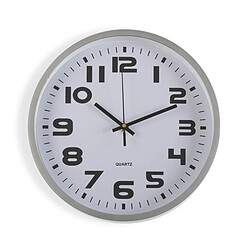 Horloge Murale Versa Argent Plastique (4,2 x 30,5 x 30,5 cm)