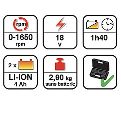 KS TOOLS Clé à chocs avec réglage de couple sur batterie Li-Ion - 880 Nm