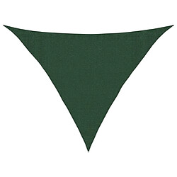 vidaXL Voile d'ombrage 160 g/m² Vert foncé 3,5x3,5x4,9 m PEHD