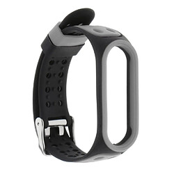 Avis Bracelet De Remplacement En Silicone Pour Bracelet Xiaomi MI Band 5 Noir + Gris